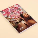 دفتر سیمی 80 برگ طرح دار پویا