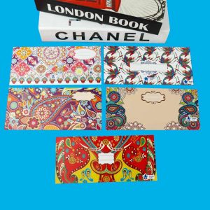 پاکت پول طرح دار 90x190mm بسته 10 تایی