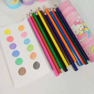 مداد رنگی 12 رنگ استوانه ای سانریو