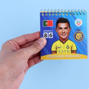 دفترچه یادداشت 50 برگ حاشیه دار فوتبالیست