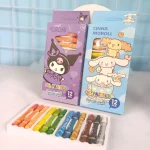 مداد شمعی 12 رنگ کرومی