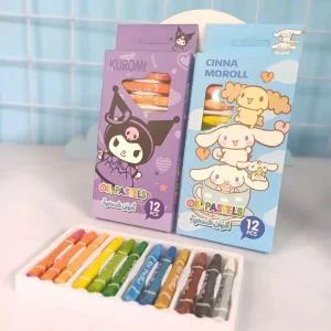 مداد شمعی 12 رنگ کرومی