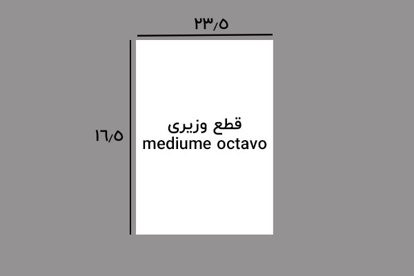 ابعاد قطع وزیری