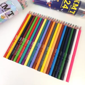 مداد رنگی 24 رنگ لوله ای KMT