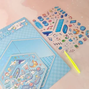 استیکر طراحی اتاق پنس دار سه بعدی