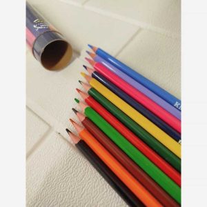 مداد رنگی 12 رنگ لوله ای KMT